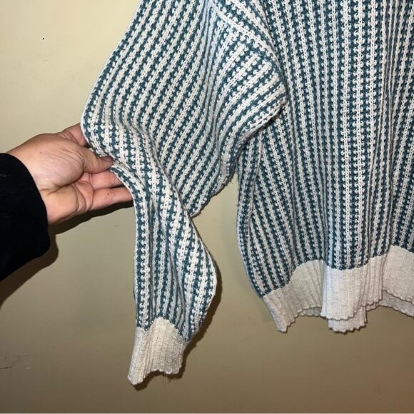 VNTG LONDON FOG large knit crewneck grandpa sweater XL cabincore cozy - Picture 3 of 5